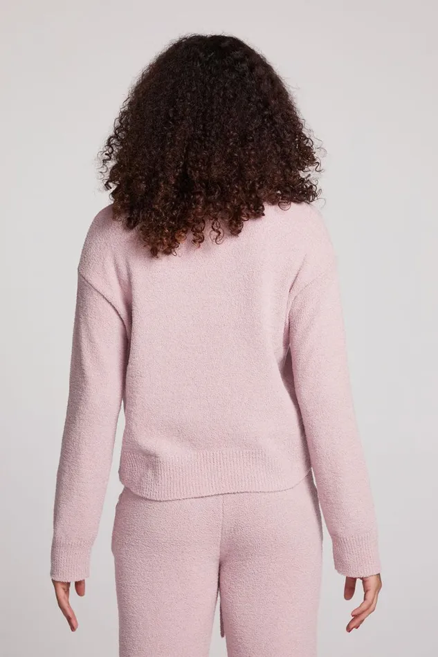 Womens Tops Chaser Brand Hanover Mauve Rose Pullover