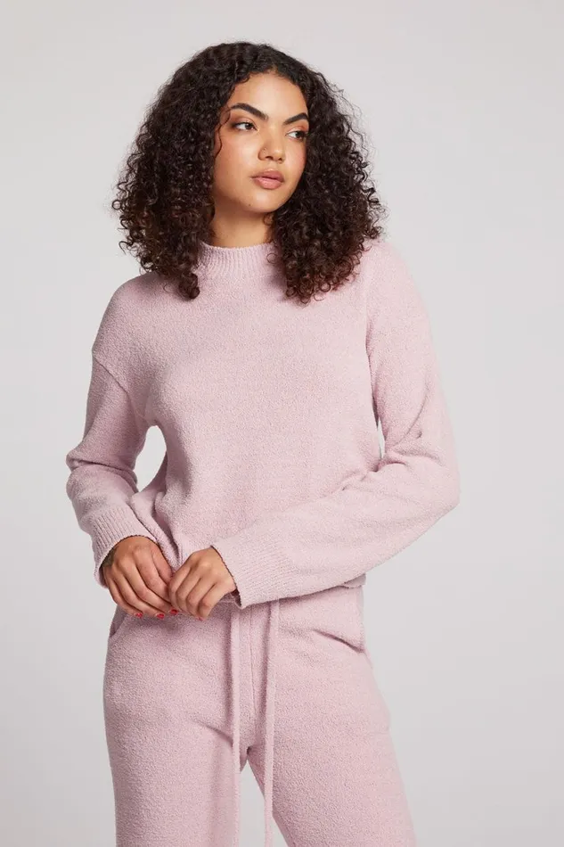 Womens Tops Chaser Brand Hanover Mauve Rose Pullover