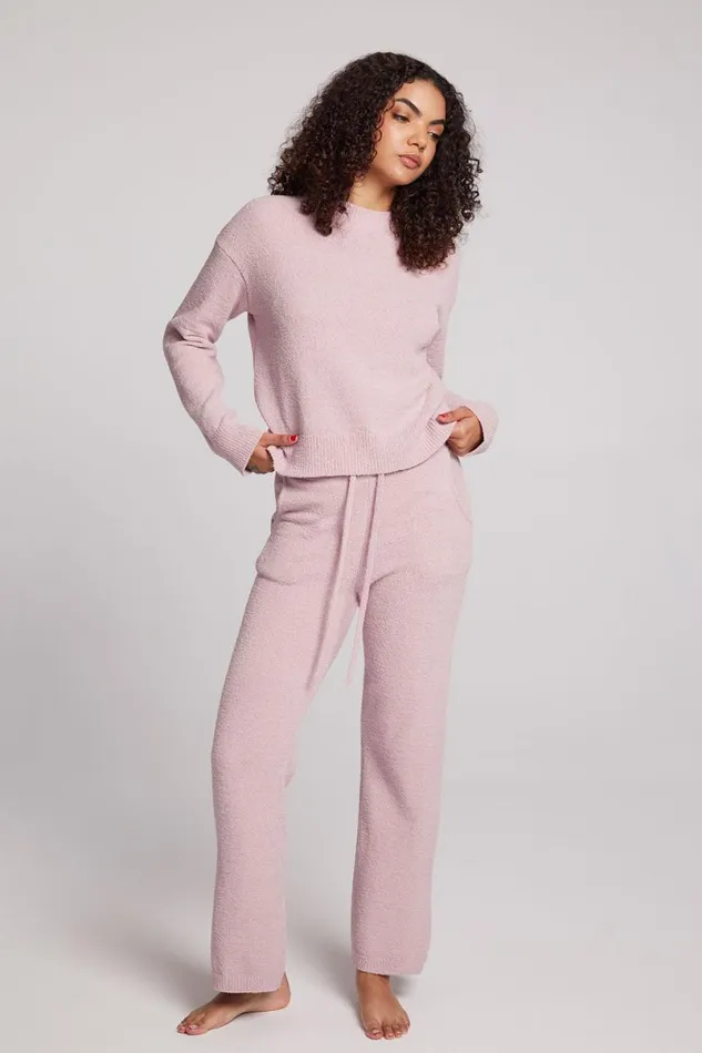 Womens Tops Chaser Brand Hanover Mauve Rose Pullover