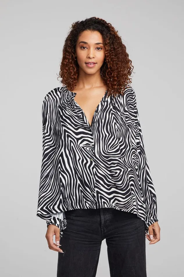Womens Tops Chaser Brand Idol 034Wild Thing034 Blouse