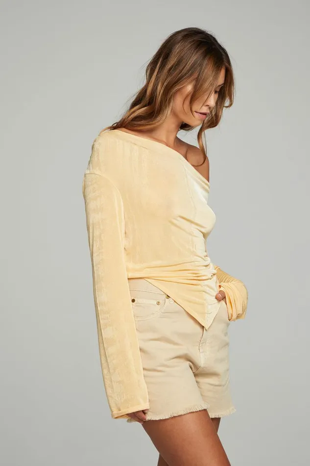 Womens Tops Chaser Brand Koston Long Sleeve 8211 Anise Flower
