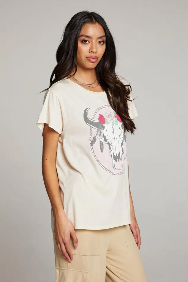 Womens Tops Chaser Brand Moon Mystic Stag Tee