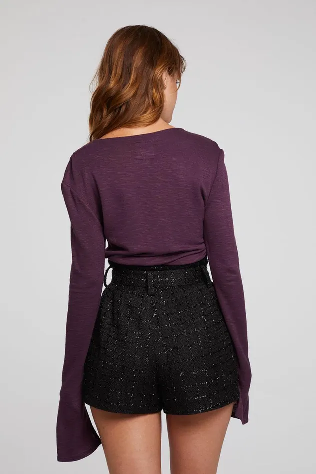 Womens Tops Chaser Brand Nyla Plum Perfect Blouse