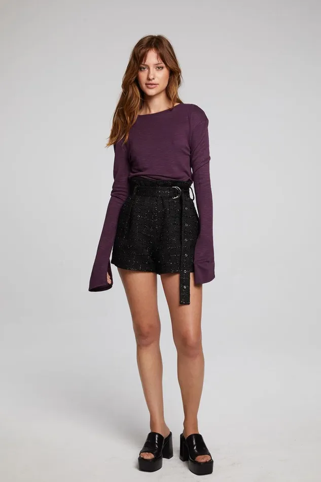 Womens Tops Chaser Brand Nyla Plum Perfect Blouse