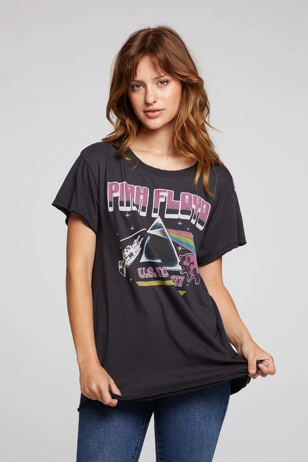Womens Tops Chaser Brand Pink Floyd US Tour Sonoma Tee
