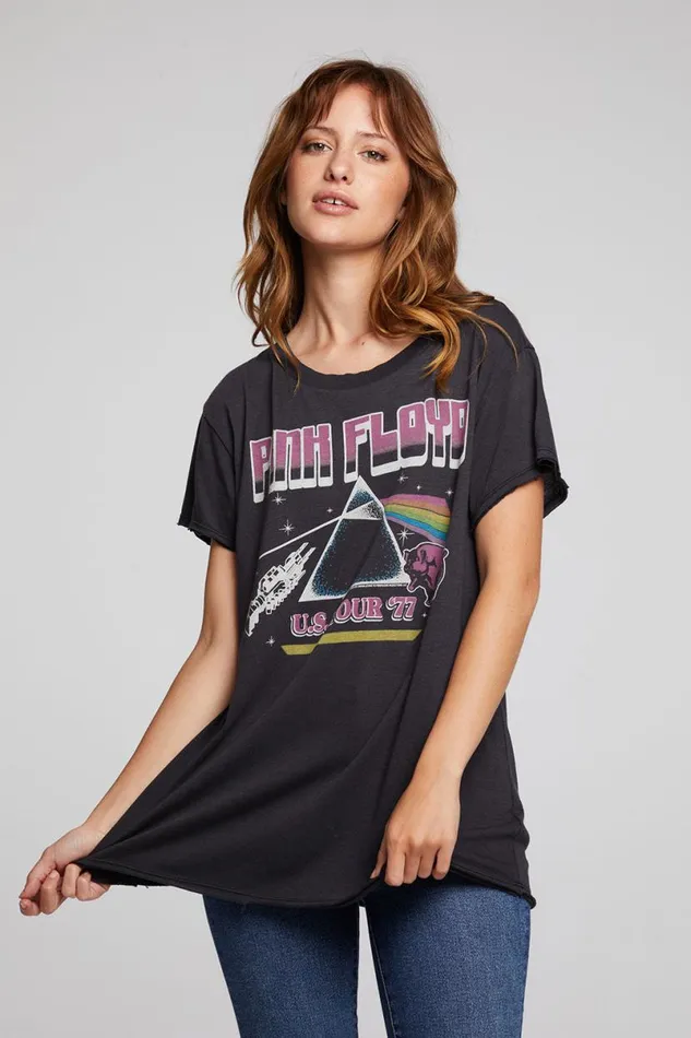 Womens Tops Chaser Brand Pink Floyd US Tour Sonoma Tee