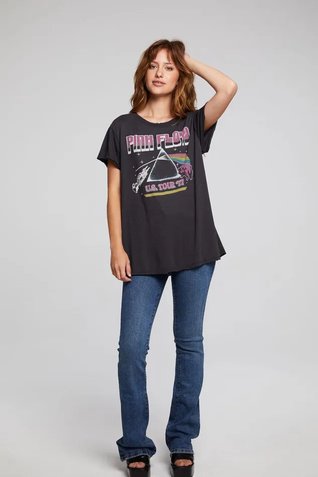 Womens Tops Chaser Brand Pink Floyd US Tour Sonoma Tee
