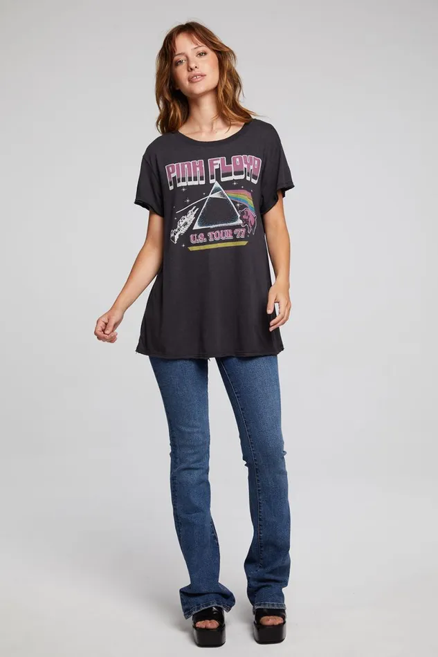 Womens Tops Chaser Brand Pink Floyd US Tour Sonoma Tee