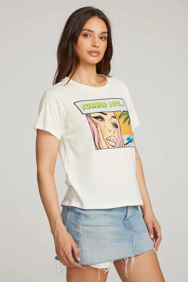 Womens Tops Chaser Brand Summer Love Tee