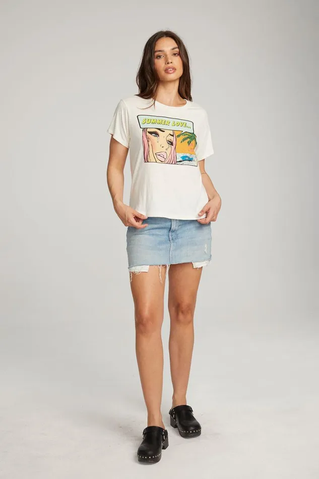Womens Tops Chaser Brand Summer Love Tee