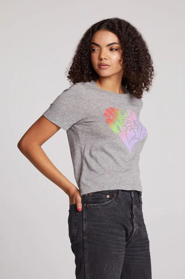 Womens Tops Chaser Brand The Beatles All You Need Is Love Tee