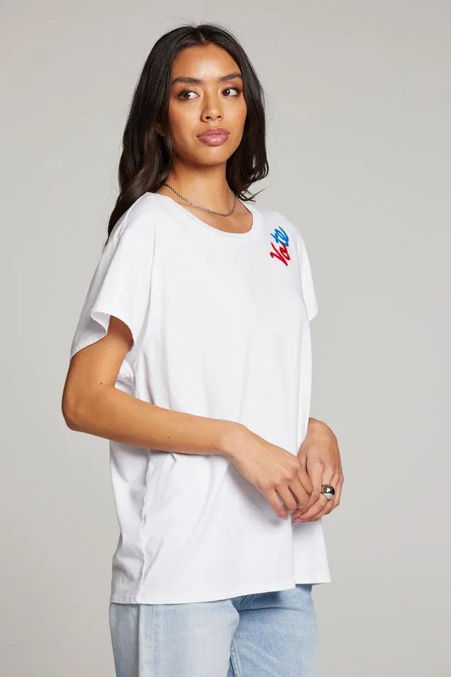 Womens Tops Chaser Brand Vote Tee