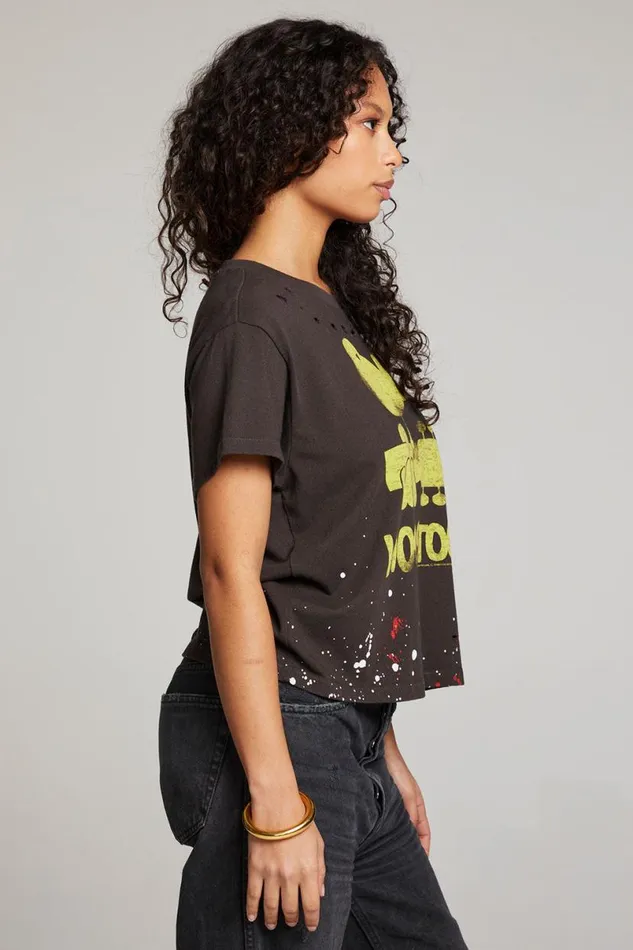 Womens Tops Chaser Brand Woodstock Bird On Guitar Tee