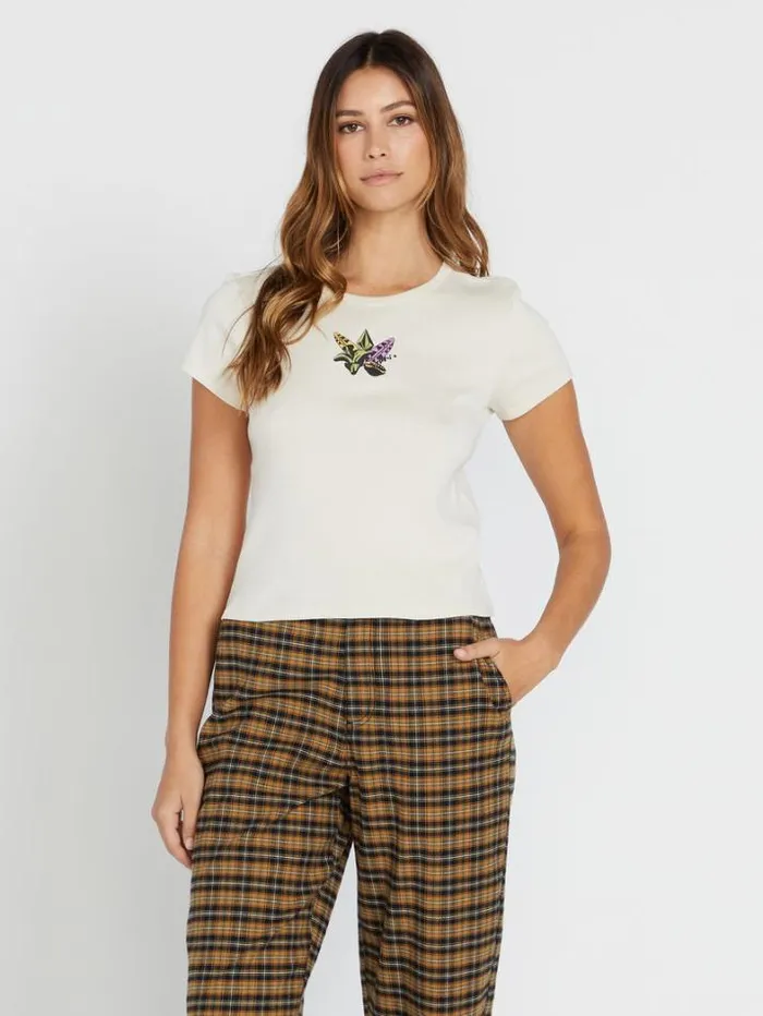 Womens Tops Volcom Dede Baby Tee 8211 Cloud