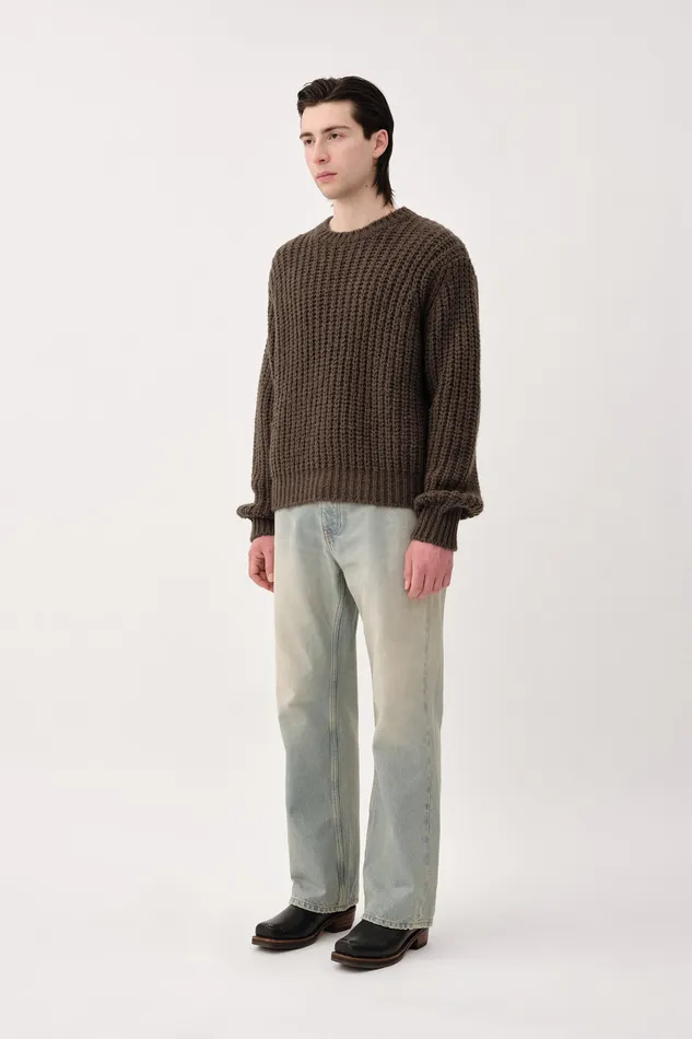 Wonhundred Knitwear Men Ryder 8211 Black Olive