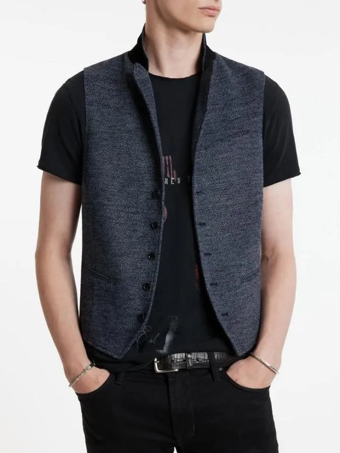 WOODWARD VEST Navy Clothing John Varvatos Suiting