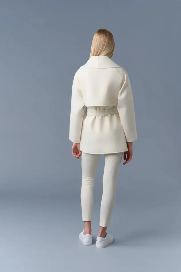 Wool Coats Women Mackage TYRA DoubleFace Wool Robe Jacket Cream Wool Coats Women Mackage TYRA DoubleFace Wool Robe Jacket Cream