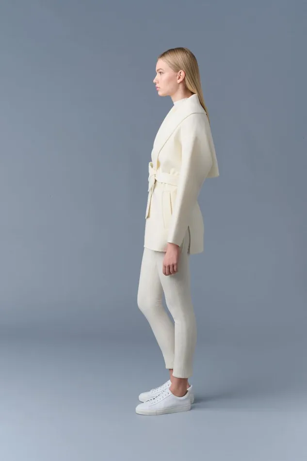 Wool Coats Women Mackage TYRA DoubleFace Wool Robe Jacket Cream Wool Coats Women Mackage TYRA DoubleFace Wool Robe Jacket Cream
