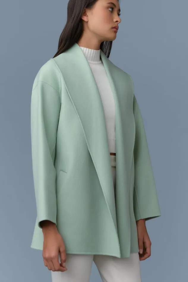 Wool Coats Women Mackage TYRA DoubleFace Wool Robe Jacket Cream Wool Coats Women Mackage TYRA DoubleFace Wool Robe Jacket Cream