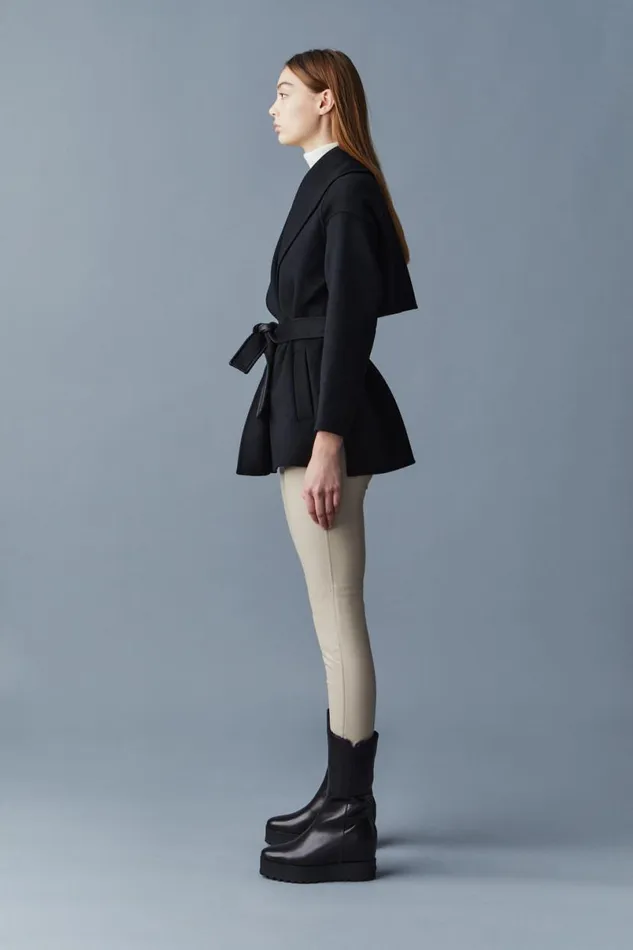 Wool Coats Women Mackage TYRA DoubleFace Wool Robe Jacket Cream Wool Coats Women Mackage TYRA DoubleFace Wool Robe Jacket Cream