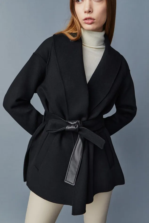 Wool Coats Women Mackage TYRA DoubleFace Wool Robe Jacket Cream Wool Coats Women Mackage TYRA DoubleFace Wool Robe Jacket Cream