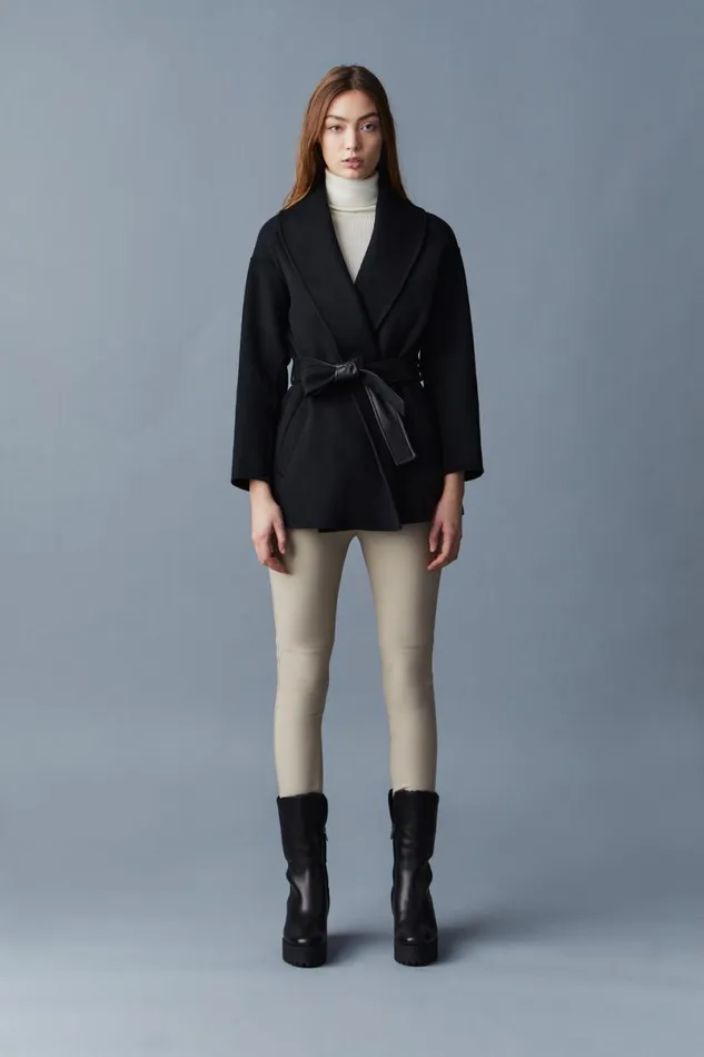 Wool Coats Women Mackage TYRA DoubleFace Wool Robe Jacket Cream Wool Coats Women Mackage TYRA DoubleFace Wool Robe Jacket Cream