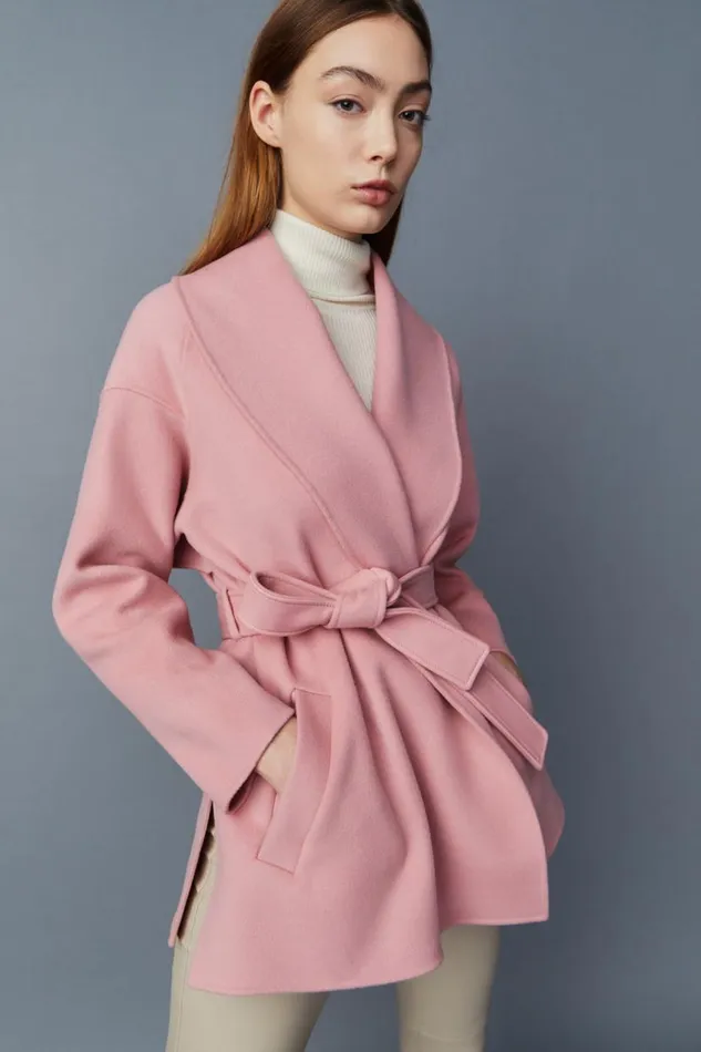 Wool Coats Women Mackage TYRA DoubleFace Wool Robe Jacket Cream Wool Coats Women Mackage TYRA DoubleFace Wool Robe Jacket Cream