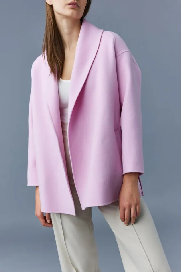 Wool Coats Women Mackage TYRA DoubleFace Wool Robe Jacket Cream Wool Coats Women Mackage TYRA DoubleFace Wool Robe Jacket Cream