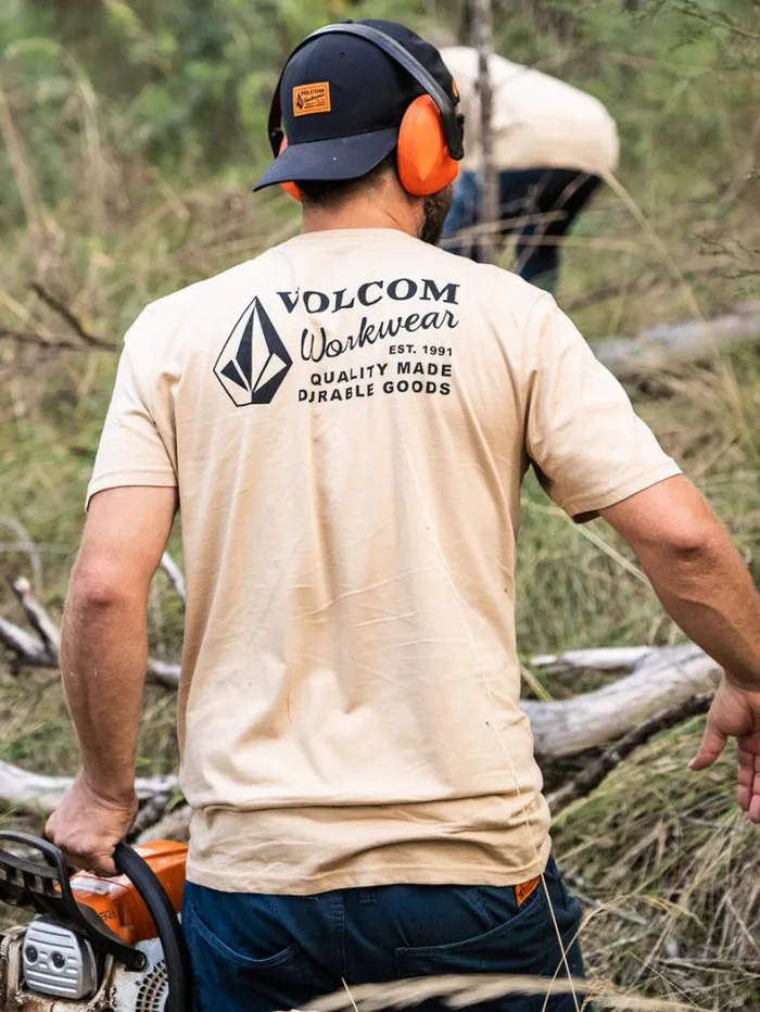 Workwear TShirts and Tanks Volcom Workwear Short Sleeve Tee 8211 Gravel