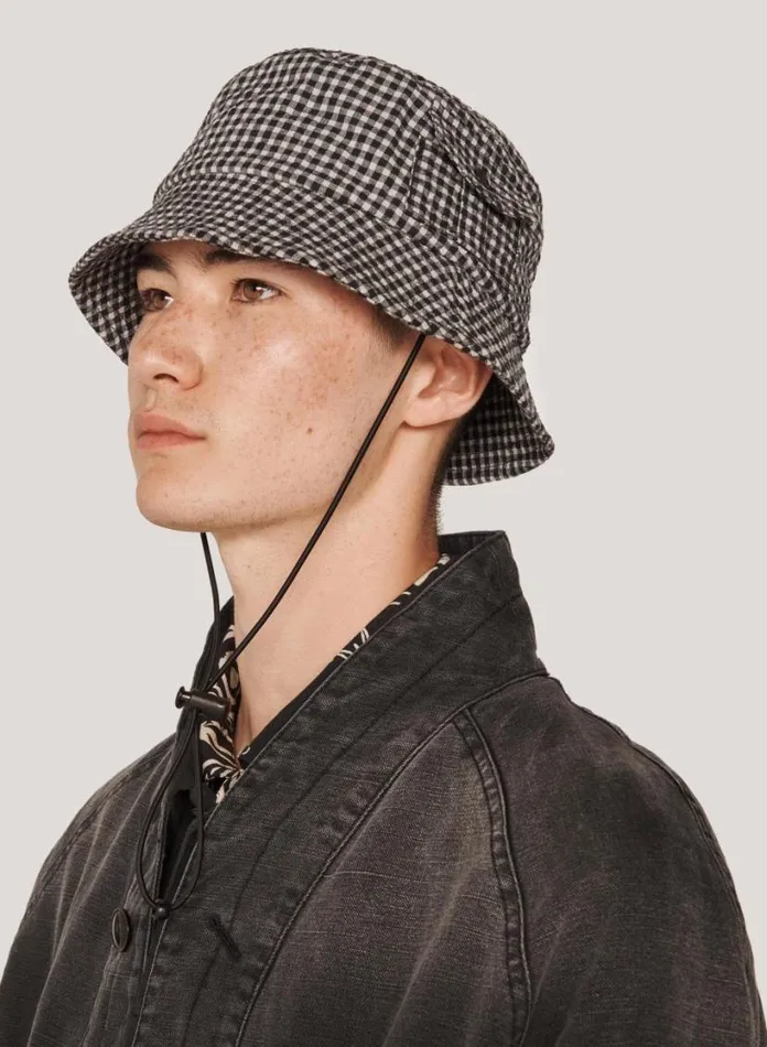 YMC Bush Hat Black Multi Mens Hats