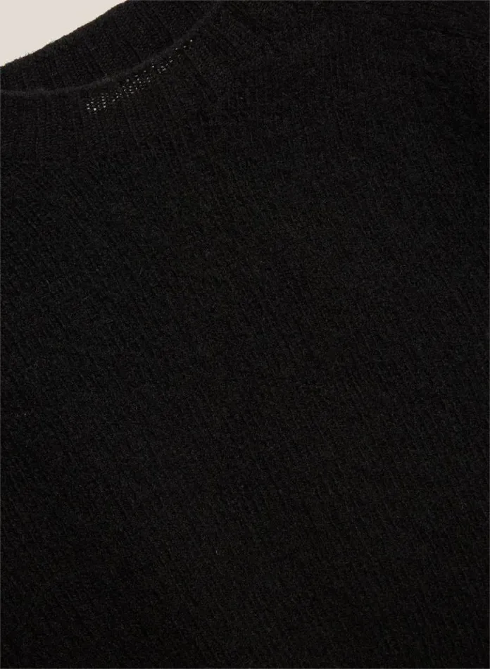 YMC Earth Jets Crew Neck Knit Black Womens Earth