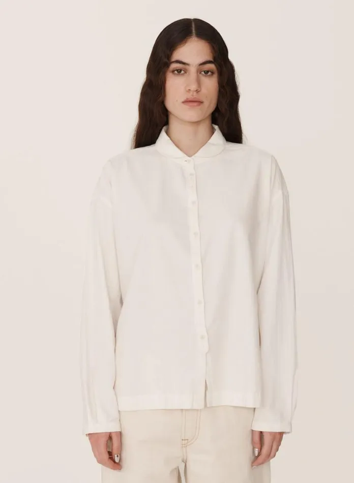 YMC Earth Marianne Shirt White Womens Earth