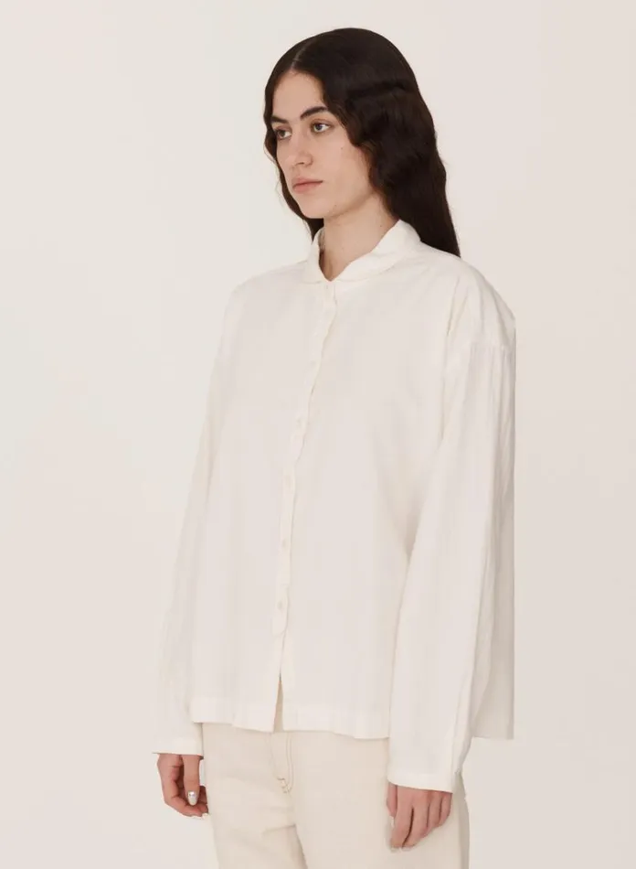 YMC Earth Marianne Shirt White Womens Earth