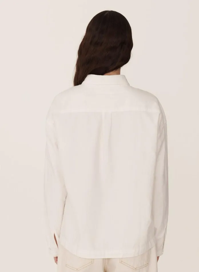 YMC Earth Marianne Shirt White Womens Earth
