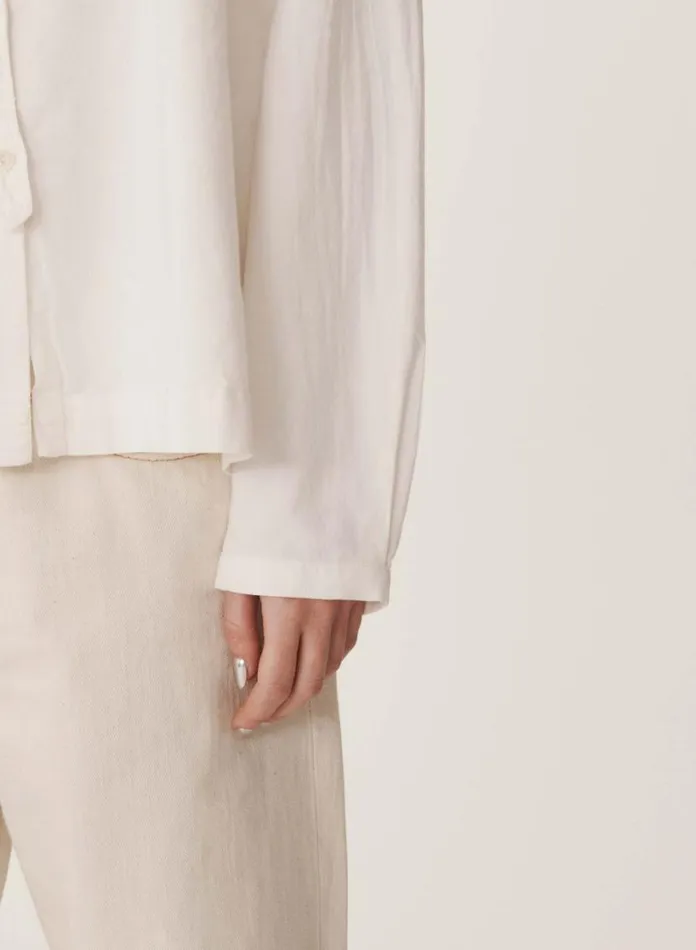 YMC Earth Marianne Shirt White Womens Earth
