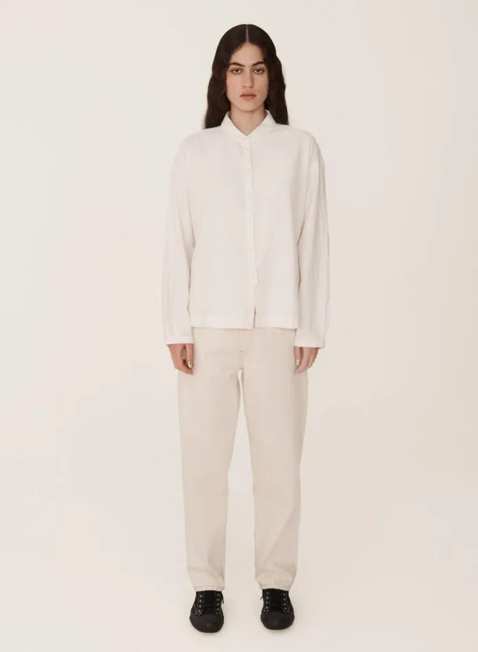 YMC Earth Marianne Shirt White Womens Earth