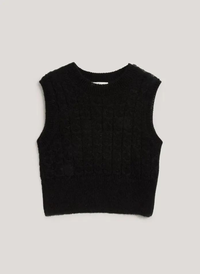 YMC Farrow Knit Black Womens Knitwear