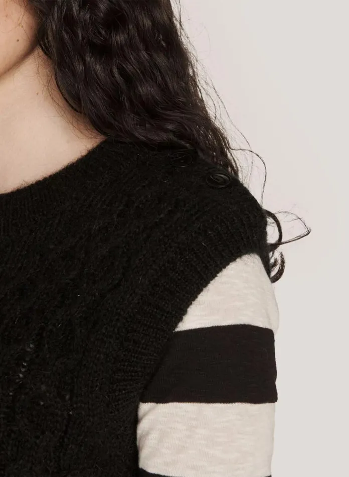 YMC Farrow Knit Black Womens Knitwear