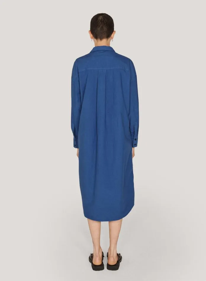 YMC Judy Dress Blue Womens Dresses