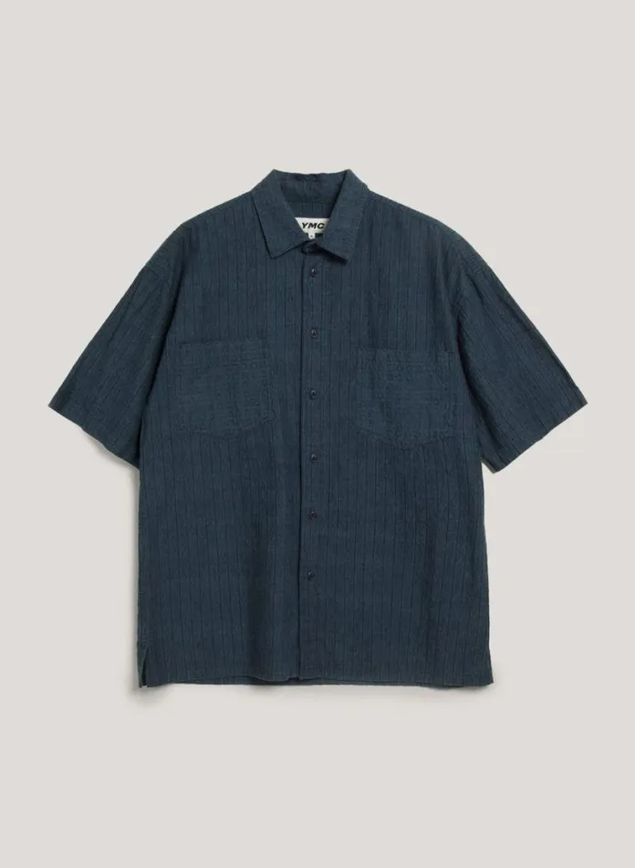 YMC Mitchum Shirt Indigo Mens Shirts