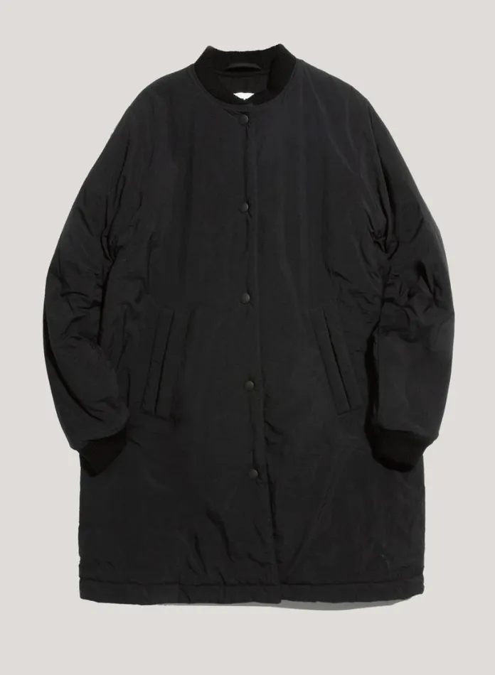 YMC Sharks Baseball Ripstop Coat Black Womens Outerwear