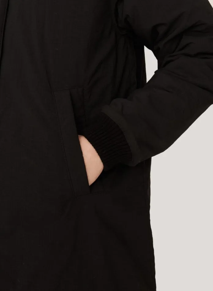 YMC Sharks Baseball Ripstop Coat Black Womens Outerwear