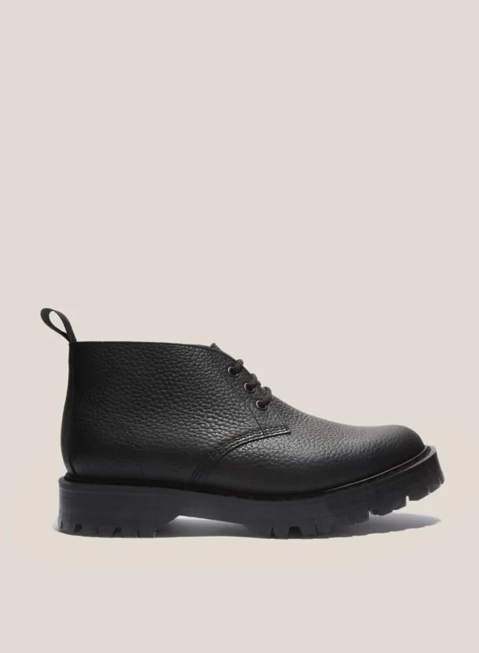 YMC Solovair X Leather Chukka Boots Black Womens Footwear