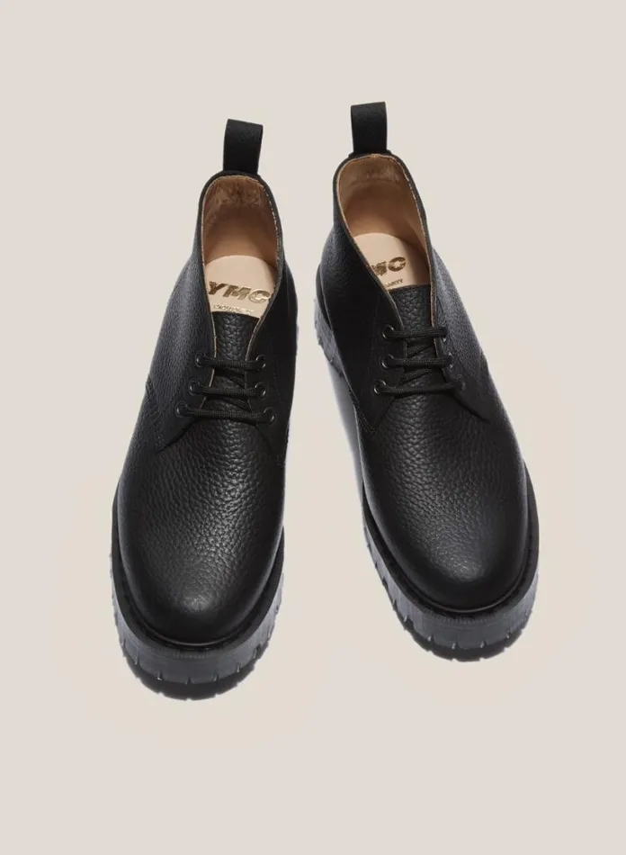 YMC Solovair X Leather Chukka Boots Black Womens Footwear