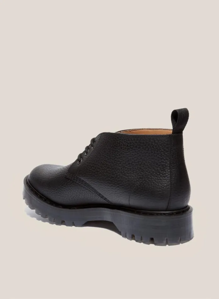 YMC Solovair X Leather Chukka Boots Black Womens Footwear