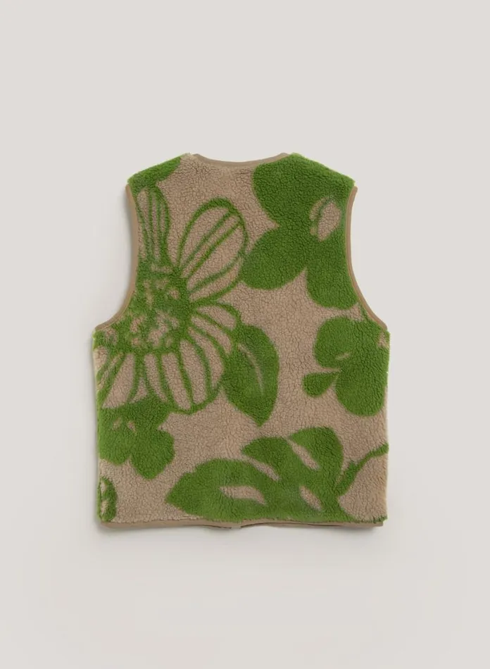 YMC Utah Waistcoat Green Multi Womens Outerwear