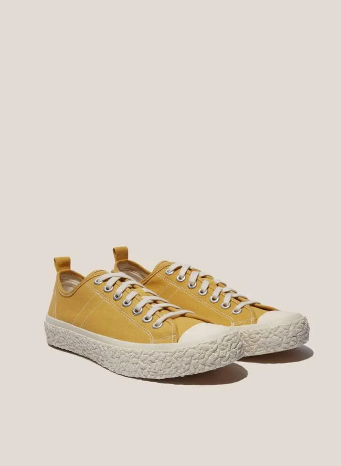 YMC Vulcanised Low Top Sneakers Yellow Womens Footwear