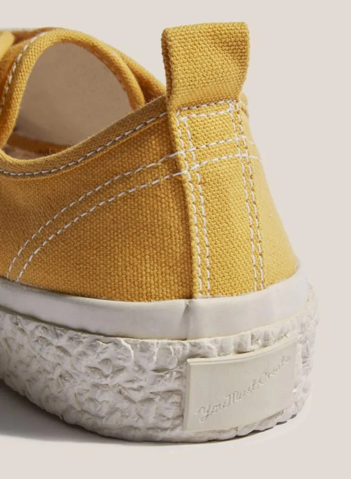 YMC Vulcanised Low Top Sneakers Yellow Womens Footwear