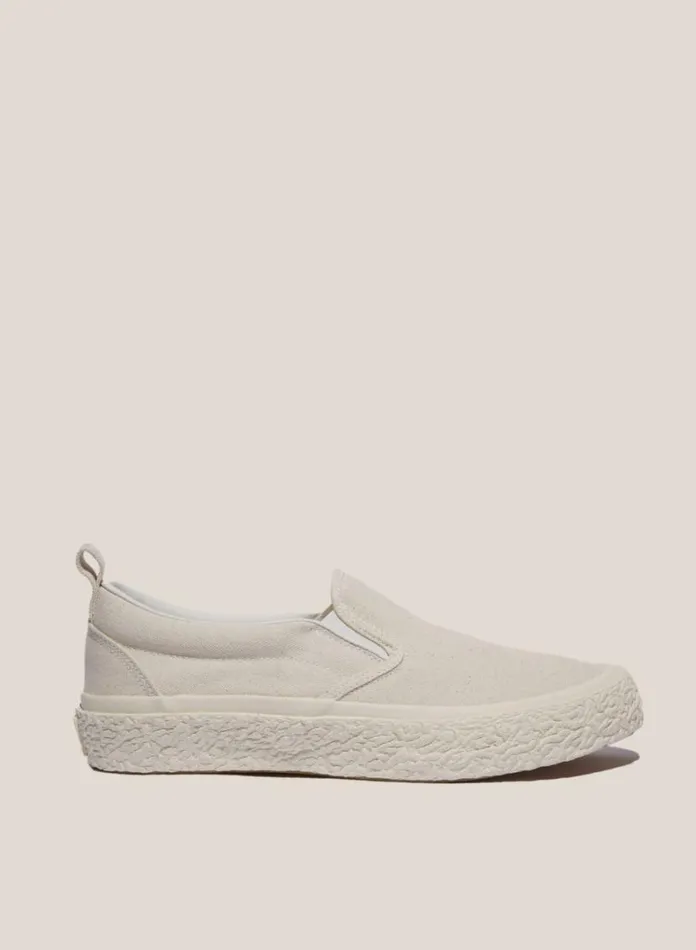 YMC Vulcanised Slip On Sneakers Off White Mens Footwear