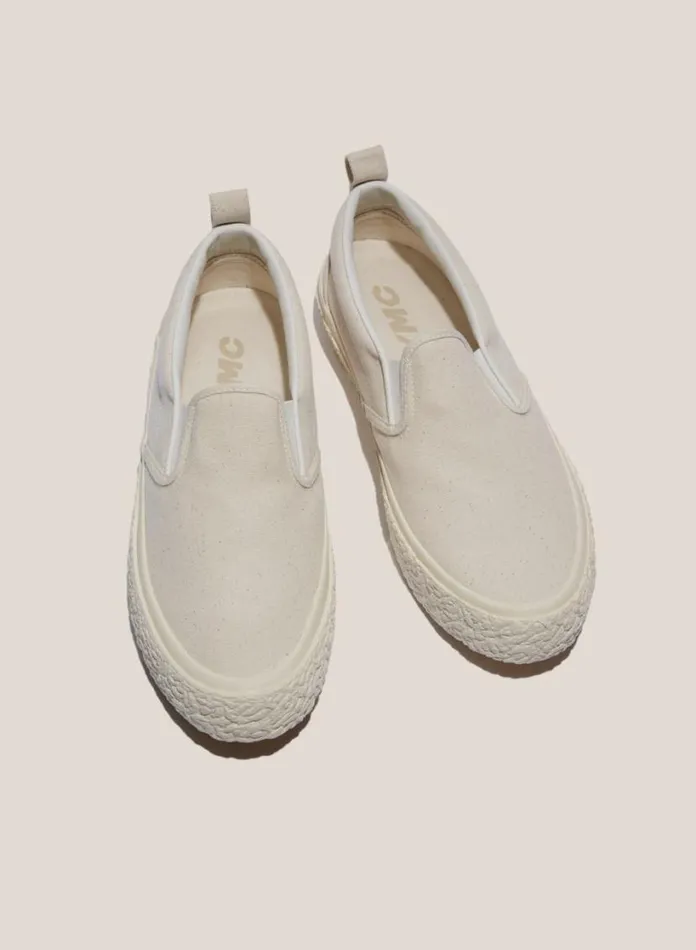 YMC Vulcanised Slip On Sneakers Off White Mens Footwear